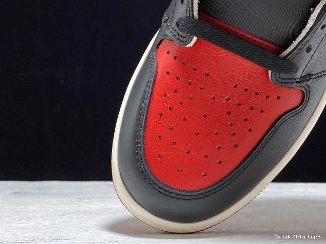 Jordan Air 1 Retro Bred High Toe OG 555088-610 0812